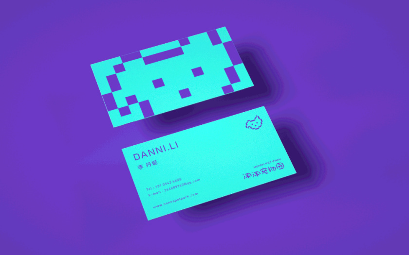 Nonda寵物店商品品牌包裝設(shè)計(jì)，馬賽克寵物插畫風(fēng)格