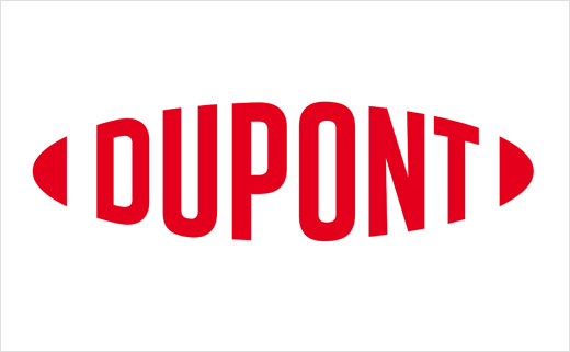 杜邦公司新logo設計，保留標志性的橢圓形，但去掉了外框
