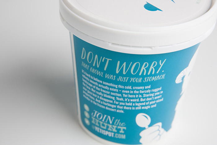 雪人冷凍蛋奶凍包裝設計“雪球熊”