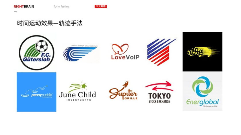 logo圖形的造型手法-時間運動-軌跡手法