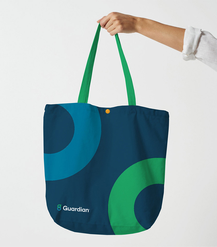 衛士人壽保險公司logo設計vi設計-布袋設計