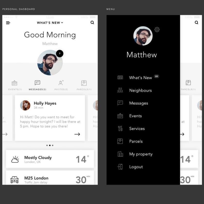 極簡主義網站和app設計-復雜的社區應用程序設計