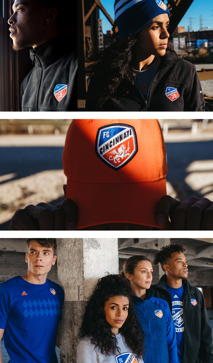 FC Cincinnati 職業足球隊隊標logo設計”盾牌徽章獅子“元素