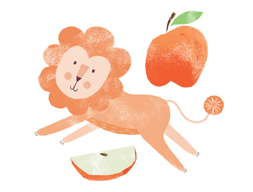 L?wenzahn有機嬰兒食品包裝設計”清新小獅子動物插畫“--上海包裝設計公司