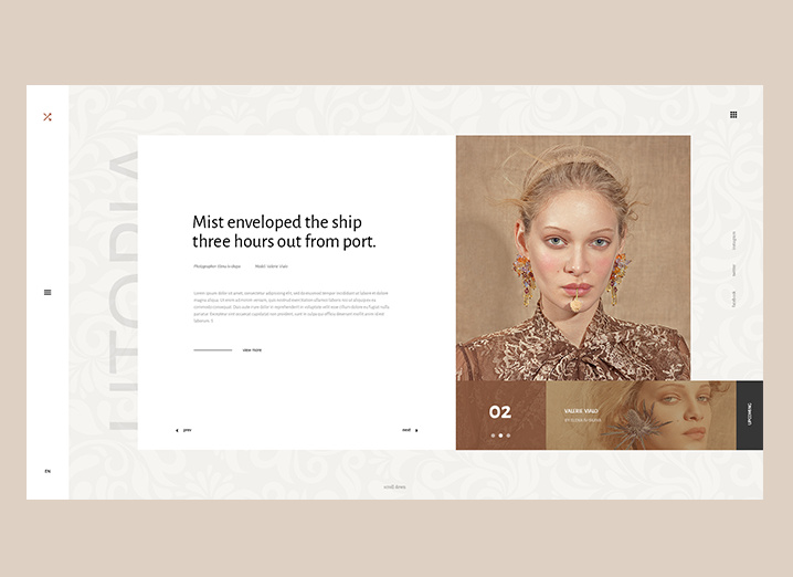 溫暖和不喜形于色的照片調色板-時尚傳播