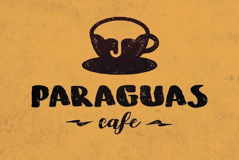 凌亂的字體-Paraguas Cafe標(biāo)志設(shè)計(jì)