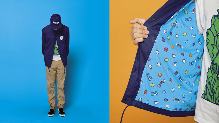 動漫插畫風格Ugly蘇打水飲料包裝設計，不僅僅是飲料，而是一種生活方式