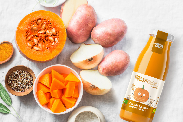 全新生態面霜系列SuperSaludables包裝設計，柔和的顏色來代表“生物”的美學