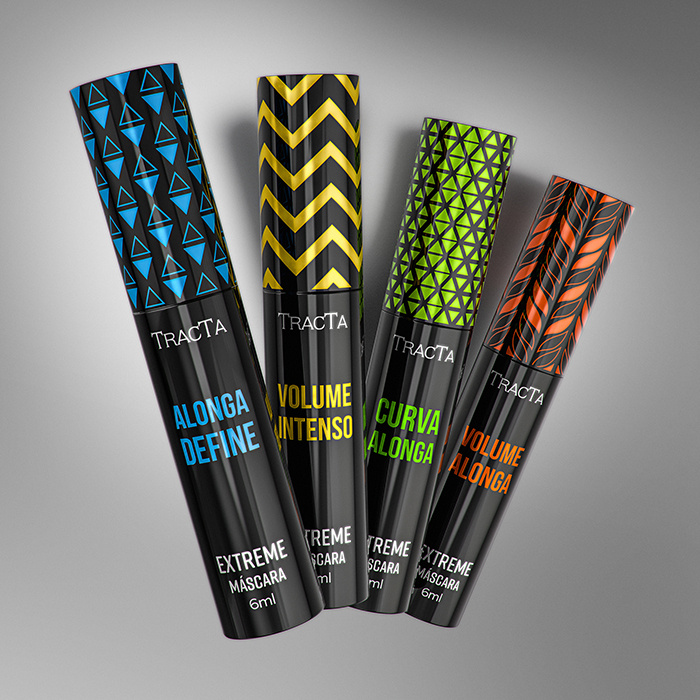 Tracta 睫毛膏包裝設計靈感，塑料和PVC材質搭配幾何圖形