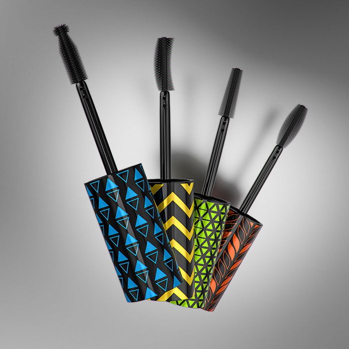 Tracta 睫毛膏包裝設計靈感，塑料和PVC材質搭配幾何圖形