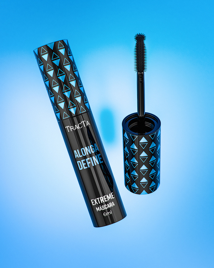 Tracta 睫毛膏包裝設計靈感，塑料和PVC材質搭配幾何圖形