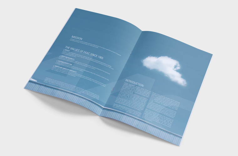 灰藍色工業(yè)風(fēng)FAAC自動化設(shè)備公司宣傳畫冊設(shè)計欣賞