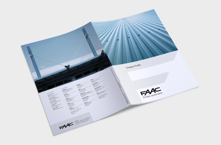 灰藍色工業(yè)風(fēng)FAAC自動化設(shè)備公司宣傳畫冊設(shè)計欣賞