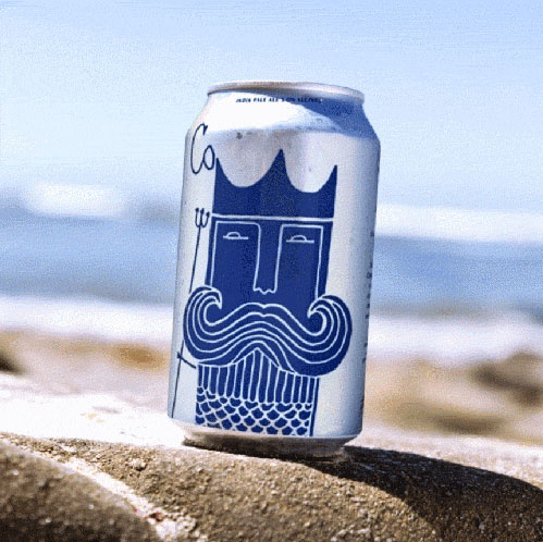 CoastWise啤酒包裝設計，居然將海王波塞冬畫成了人魚！