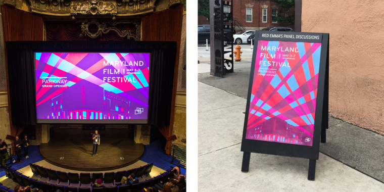 MdFF馬里蘭電影節(jié)新標(biāo)識(shí)logo設(shè)計(jì)VI設(shè)計(jì)-疊加色塊