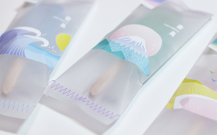 有趣清新的Tablewore 帶木制餐具的冰棍棒冰冰淇淋包裝設(shè)計插畫設(shè)計