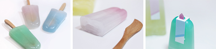 有趣清新的Tablewore 帶木制餐具的冰棍棒冰冰淇淋包裝設(shè)計插畫設(shè)計