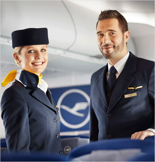 漢莎航空更新品牌logo設計-品牌配色