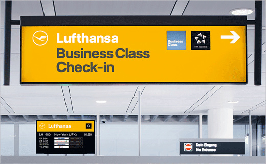 漢莎航空更新品牌logo設計-品牌配色