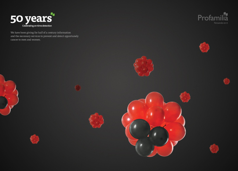 Profamilia體檢中心癌癥生育健康醫療檢測平面廣告創意設計-癌癥體檢檢測
