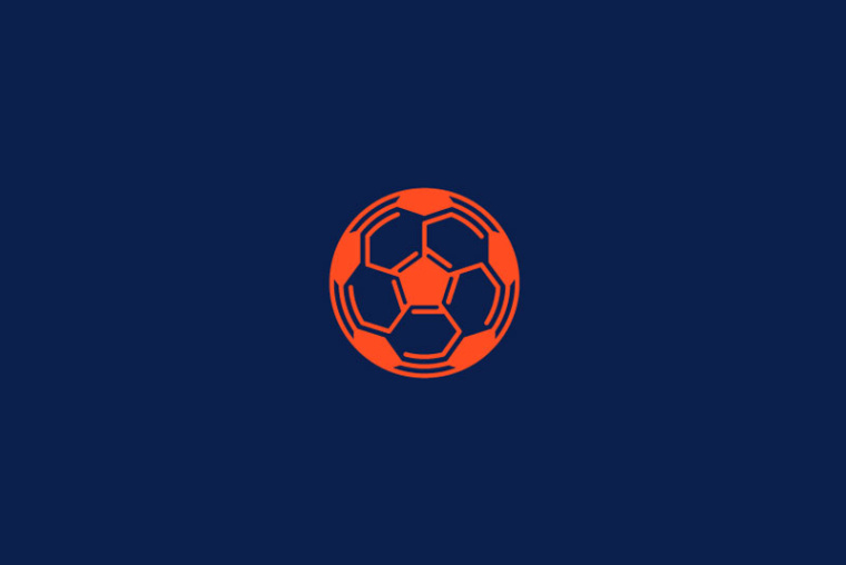 Footbot橙色足球logo設計-上海logo設計公司