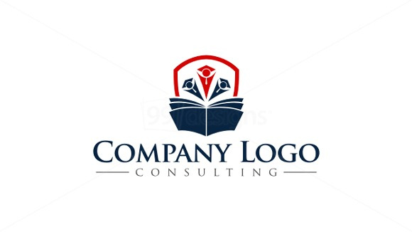 學習與書籍結(jié)合的教育logo設計-上海標志設計公司欣賞