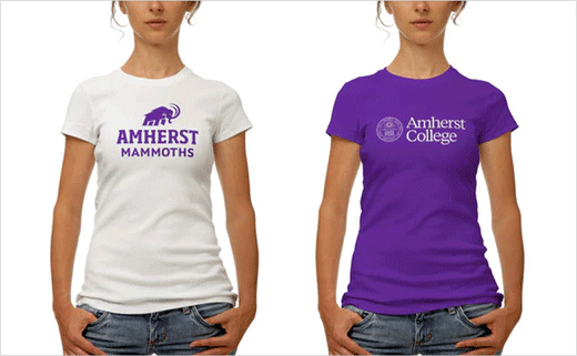 Amherst阿默斯特學院大學太陽圖書印章標志設計與吉祥物設計-上海標志設計公司