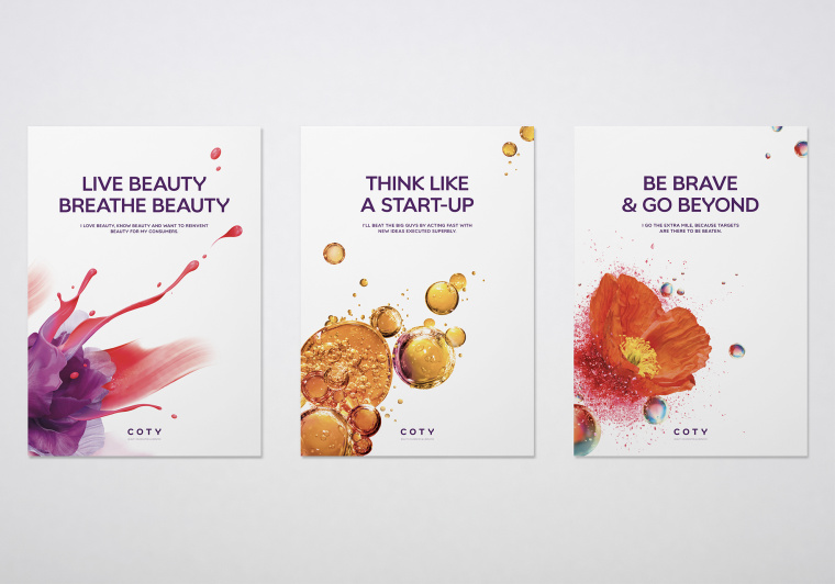 美麗的全球挑戰者COTY美容公司蝴蝶品牌形象策劃設計