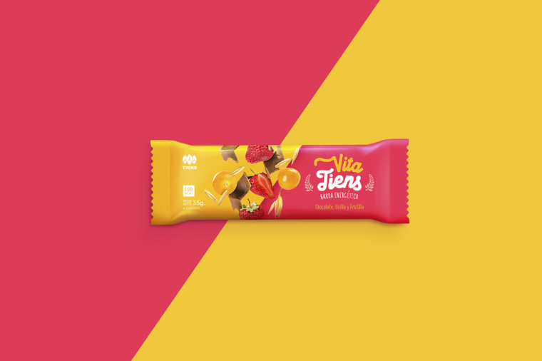 Vita Tiens 能量棒包裝設(shè)計，爆炸能量和活力主題設(shè)計
