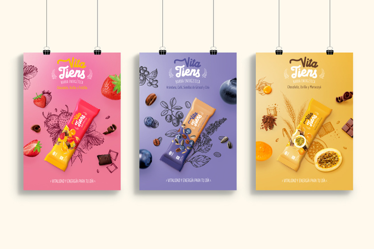 Vita Tiens 能量棒海報設(shè)計