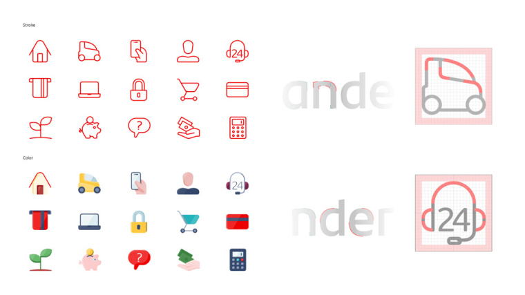 煽動火焰，Santande桑坦德銀行新logo設計品牌形象vi設計