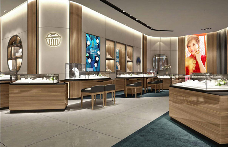 老廟黃金首飾新logo設計，外圓內方的中式韻味logo設計