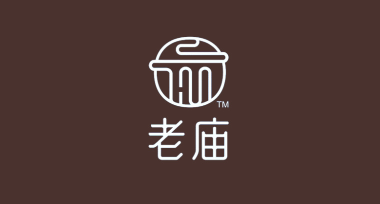 老廟黃金首飾新logo設計，外圓內方的中式韻味logo設計