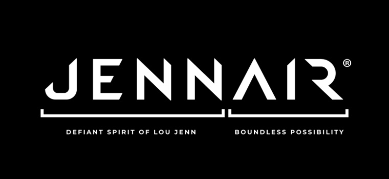 JennAir廚房電器用具品牌LOGO設計，源自通風爐灶和字母J的logo