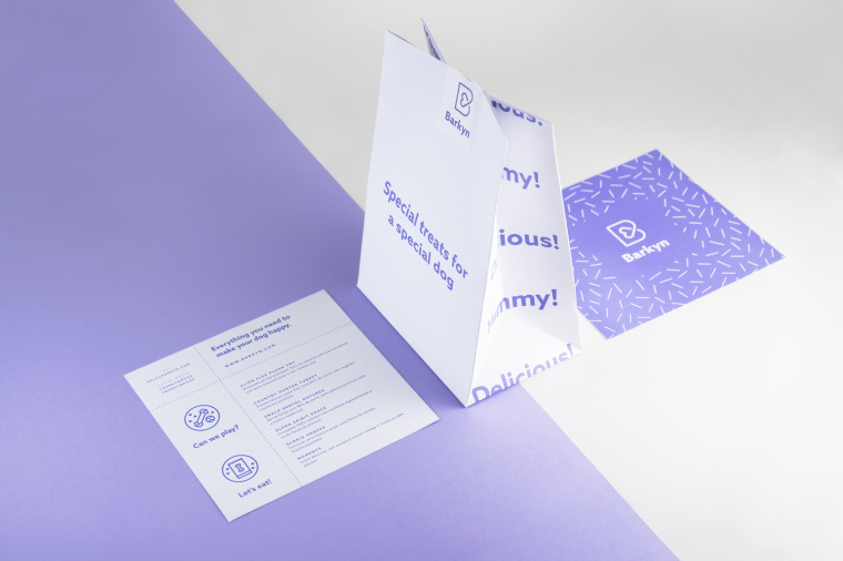 Barkyn 狗糧寵物食品品牌形象設計-logo設計包裝設計，淡雅溫馨風格展現寵物之愛