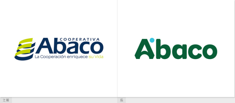 Abaco儲蓄信用合作社商業(yè)銀行品牌VI視覺形象識別設(shè)計(jì)-新舊logo設(shè)計(jì)