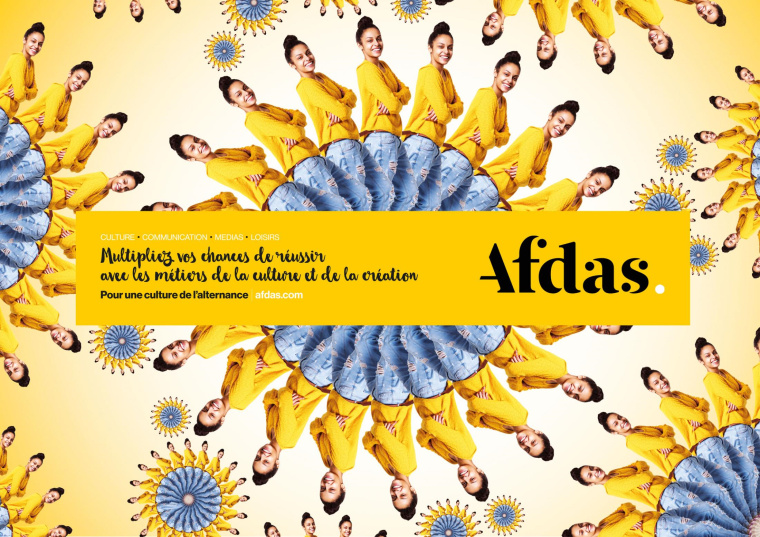 上海廣告公司欣賞：Afdas 人才培訓教育機構創意平面廣告設計“萬花筒”篇