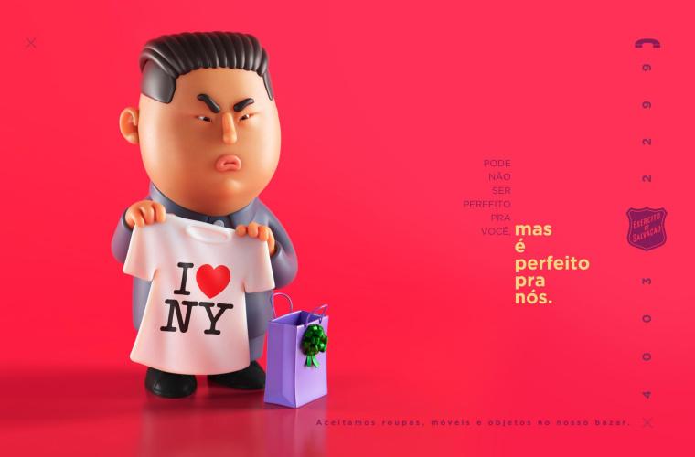 Salvation Army鼓勵捐助創意公益廣告設計”政治人物-金正恩篇“