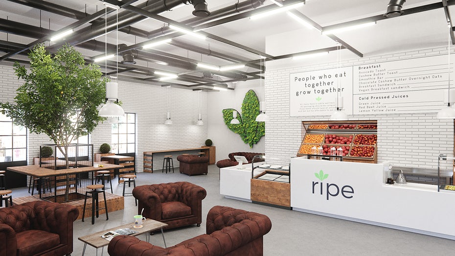 3D零售咖啡館Ripe標志logo設計-上海尚略logo設計公司欣賞