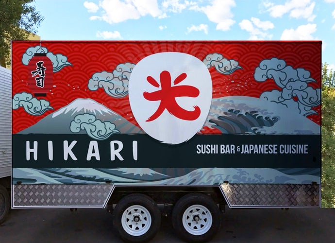 Hikari食品卡車形象包裝設計-上海尚略logo設計公司欣賞