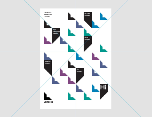 Landsec 商業(yè)地產(chǎn)公司企業(yè)形象設(shè)計與幾何L字母logo設(shè)計