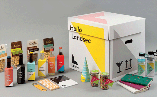 Landsec 商業(yè)地產(chǎn)公司企業(yè)形象設(shè)計與幾何L字母logo設(shè)計