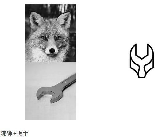 狐貍+扳手logo設計