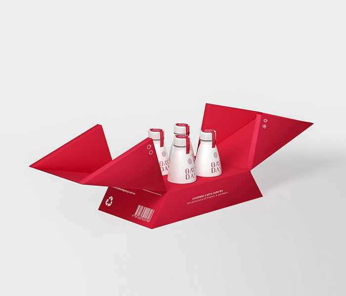 紅白相間風格GacDay營養保健品品牌設計包裝設計
