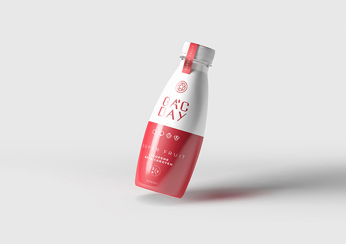 紅白相間風格GacDay營養保健品品牌設計包裝設計
