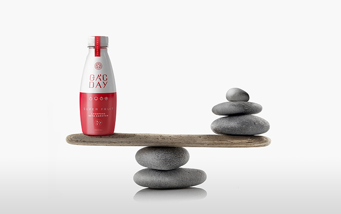 紅白相間風格GacDay營養保健品品牌設計包裝設計
