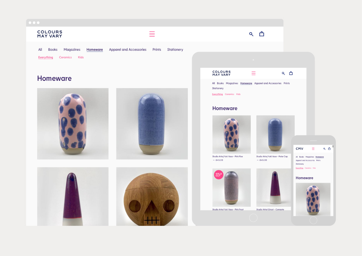 美麗多彩的Colours May Vary創(chuàng)意生活用品店獨立書店品牌形象VI設(shè)計-網(wǎng)站設(shè)計建設(shè)