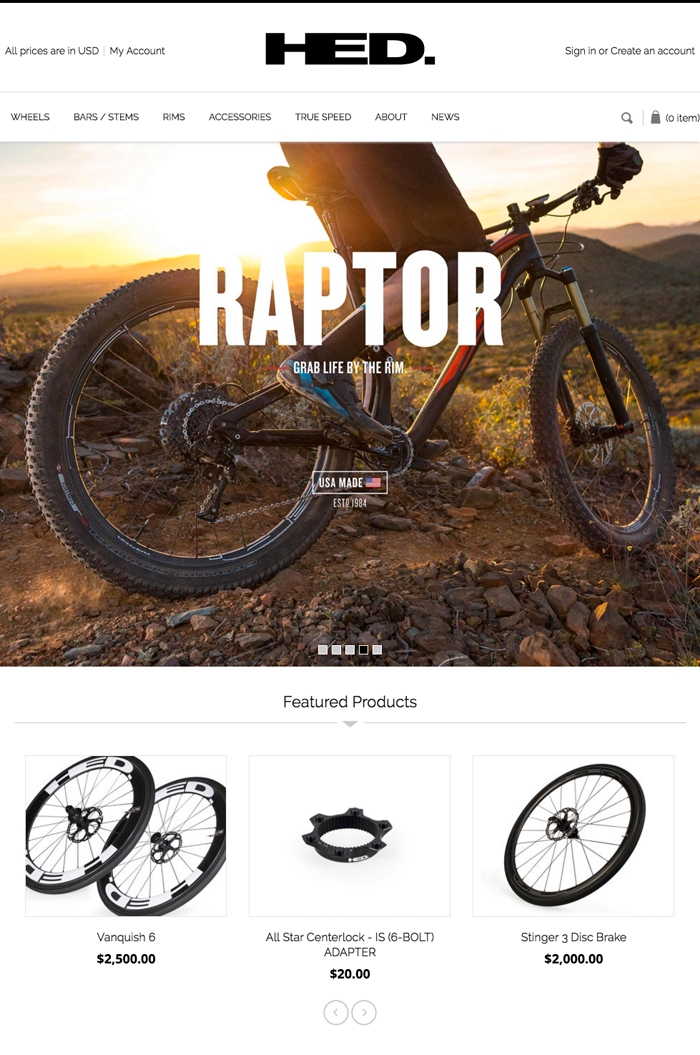 HED自行車公司品牌承諾“為每個騎手提供最好，最可靠，最快，最全面的自行車產品”。創造客戶忠誠