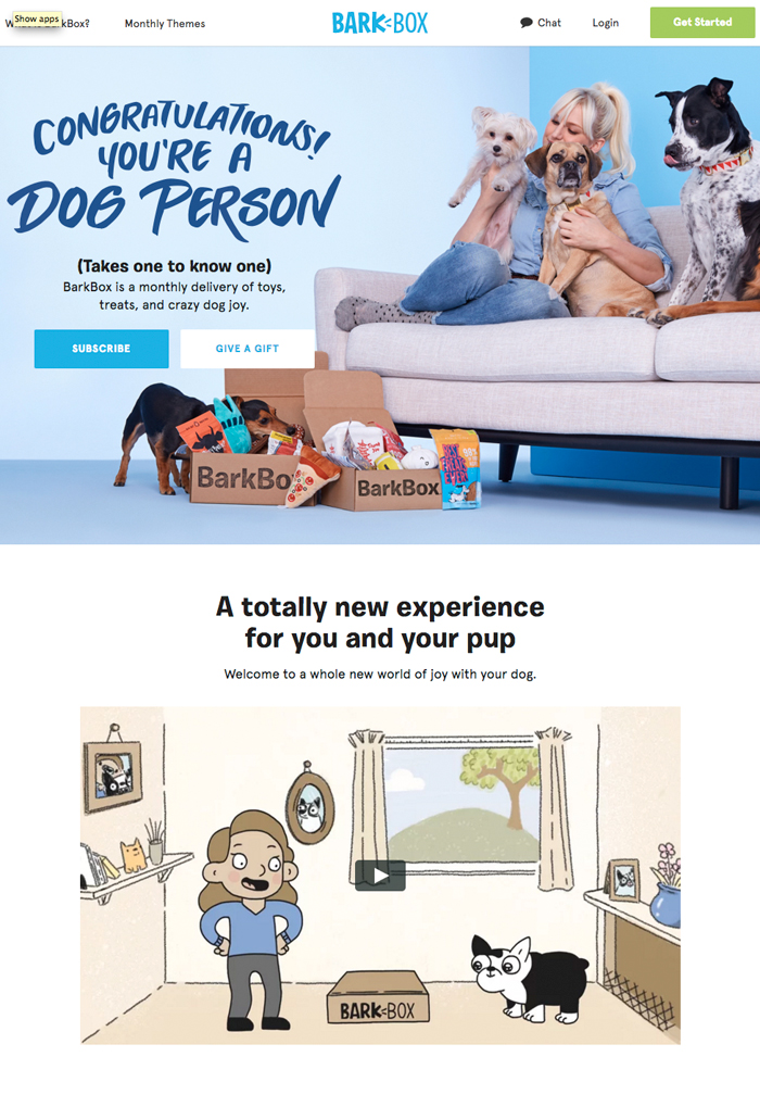 BarkBox訂閱箱服務，給狗狗挑選玩具和零食