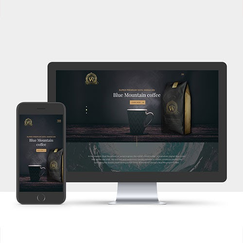 豪華咖啡網站設計